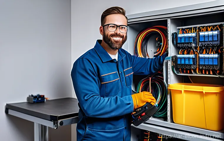 전기공사 자격증 갱신 방법 - Here are three detailed image prompts: