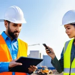 Home 9 전기공사 현장 리더십과 커뮤니케이션 - **Prompt 1: Collaborative Problem Solving at an Electrical Site**
"A diverse team of male and fe...