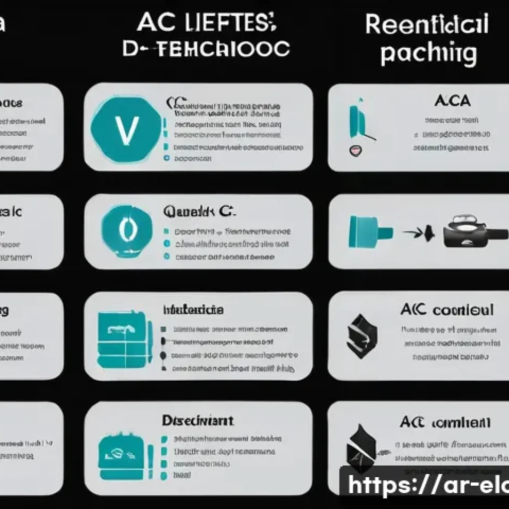 전기공사 주요 과목 요점 정리 PDF - A detailed educational infographic showing the difference between Direct Current (DC) and Alternatin...